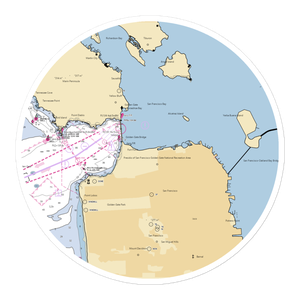 San Francisco Marina West Harbor (San Francisco, CA) NOAA Chart Sticker