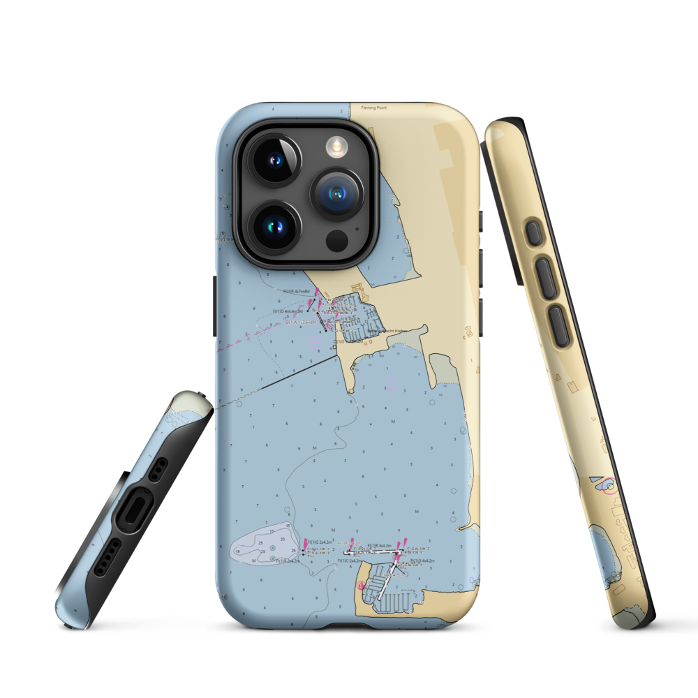 Berkeley Yacht Club (Berkeley, CA) NOAA Chart  Tough iPhone Case iPhone 15 Pro model shown