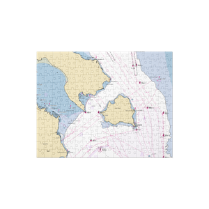 Angel Island Boat Docks (San Francisco, CA) NOAA Chart Jigsaw Puzzle