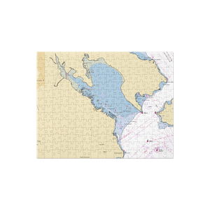 Pelican Harbour (Sausalito, CA) NOAA Chart Jigsaw Puzzle