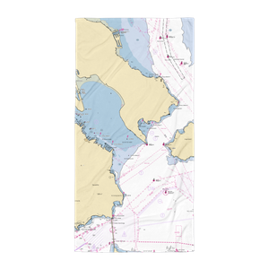 Corinthian Yacht Club of San Francisco (San Francisco, CA) NOAA Chart Towel