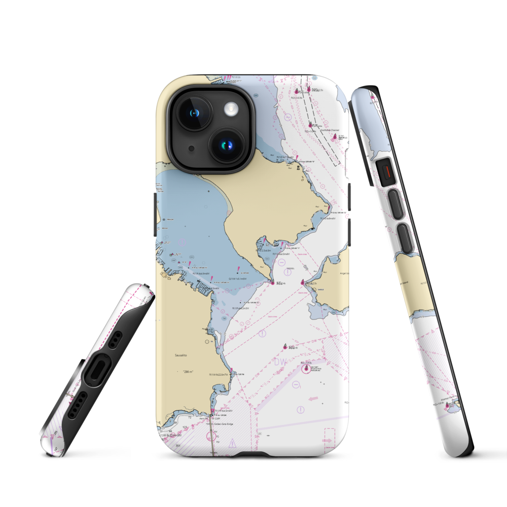 Sam's Anchor Cafe (San Francisco, CA) NOAA Chart  Tough iPhone Case iPhone 15 model shown
