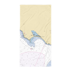 Bolinas Rod & Boat Club (Stinson Beach, CA) NOAA Chart Towel