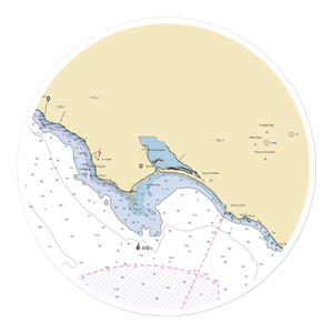 Bolinas Rod & Boat Club (Stinson Beach, CA) NOAA Chart Sticker