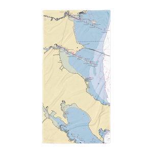 Paradise Cay Harbor (San Quentin, CA) NOAA Chart Towel