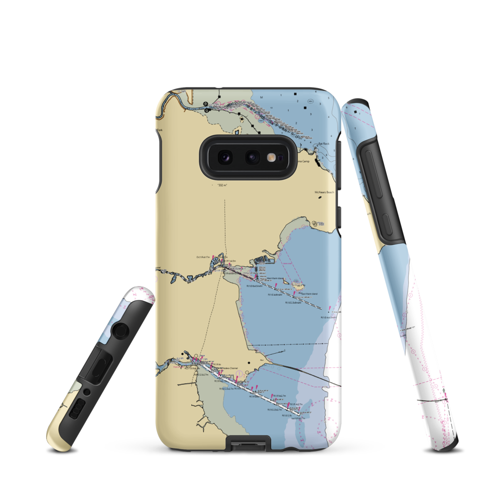 Marin Boat House (San Rafael, CA) NOAA Chart Samsung Phone Case Samsung Galaxy S10e model shown