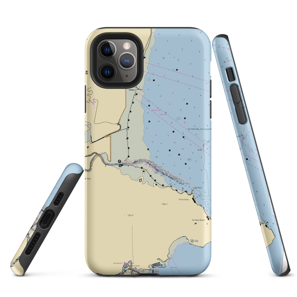 Buck's Launching (Novato, CA) NOAA Chart  Tough iPhone Case iPhone 11 Pro Max model shown