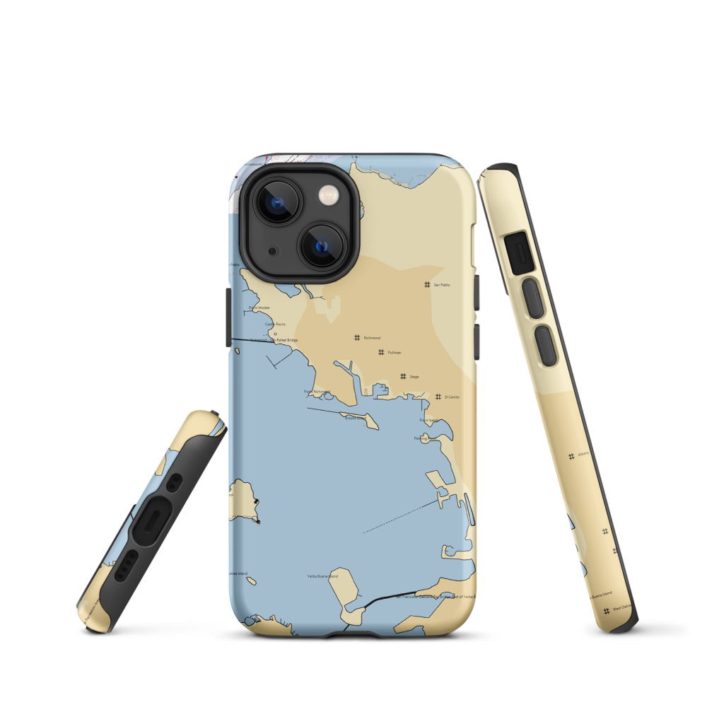 Richmond Yacht Club (Richmond, CA) NOAA Chart  Tough iPhone Case iPhone 13 mini model shown