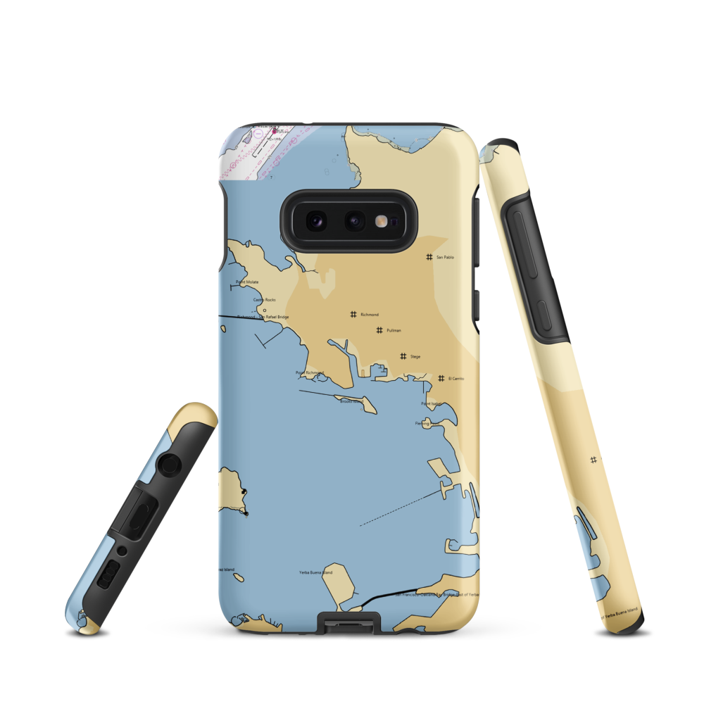 Point San Pablo Yacht Club (Richmond, CA) NOAA Chart Samsung Phone Case Samsung Galaxy S10e model shown