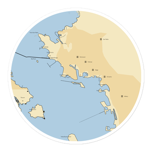 KKMI Point Richmond (Richmond, CA) NOAA Chart Sticker