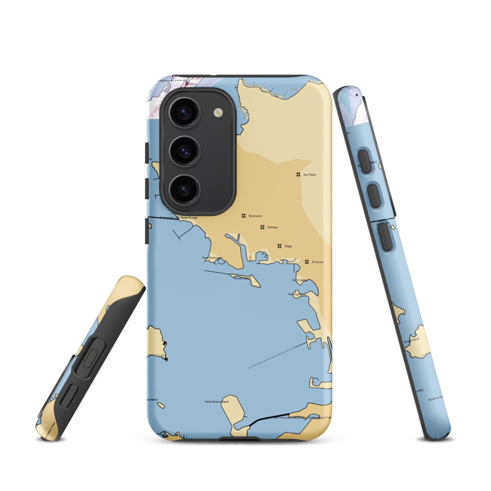 Bay Marine Boatworks (Richmond, CA) NOAA Chart Samsung Phone Case Samsung Galaxy S23 model shown