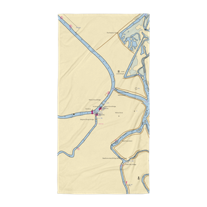 Landing 63 (Ryde, CA) NOAA Chart Towel