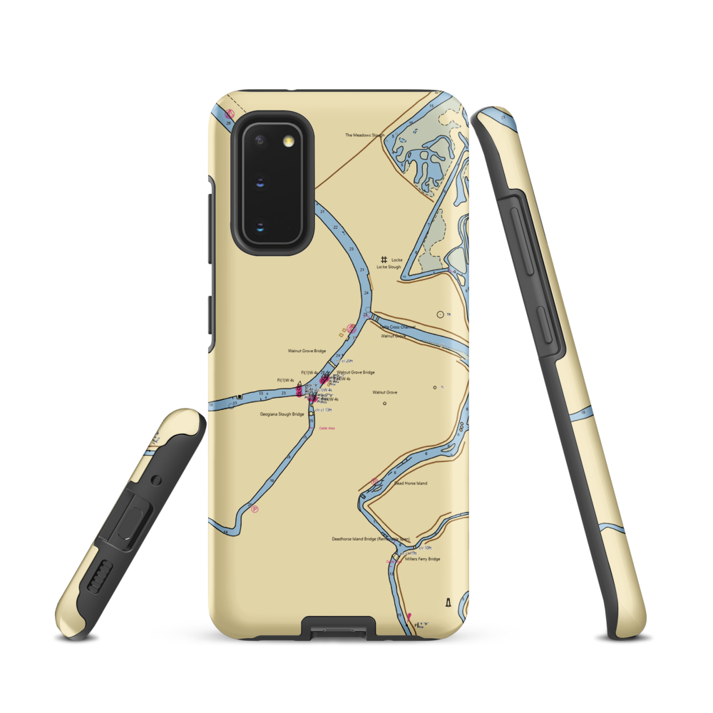 Deckhands Marine (Ryde, CA) NOAA Chart Samsung Phone Case Samsung Galaxy S20 model shown