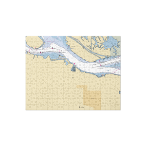 Antioch Marina (Walnut Creek, CA) NOAA Chart Jigsaw Puzzle