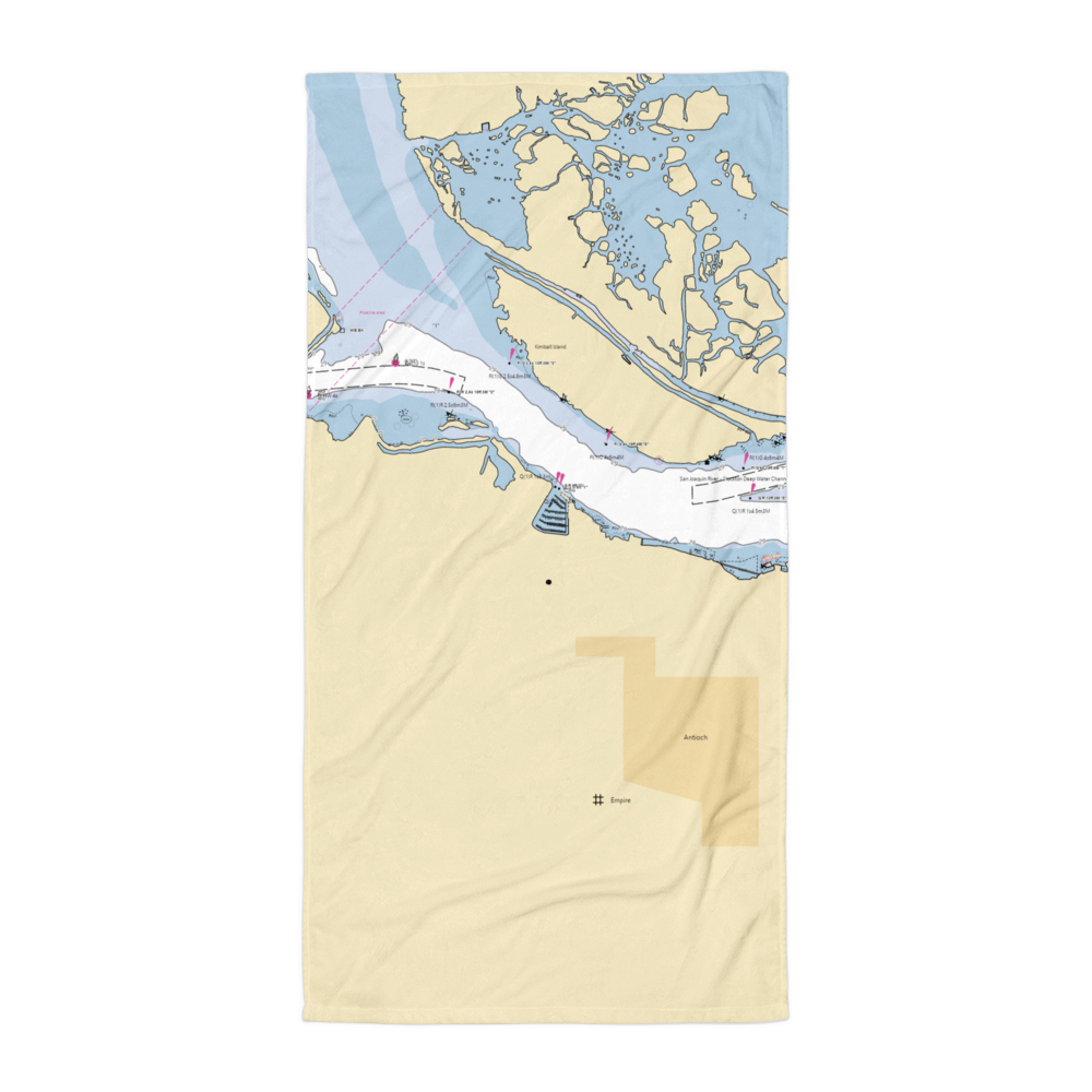 Antioch Marina (Walnut Creek, CA) NOAA Chart Towel 
