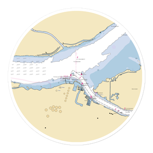 Pittsburg Yacht Club (Pittsburg, CA) NOAA Chart Sticker