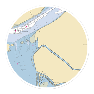 Sherman Lake Resort Marina (Birds Landing, CA) NOAA Chart Sticker