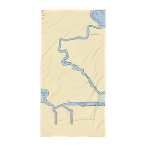 Caliente Harbor (Bethel Island, CA) NOAA Chart Towel