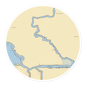 Caliente Harbor (Bethel Island, CA) NOAA Chart Sticker