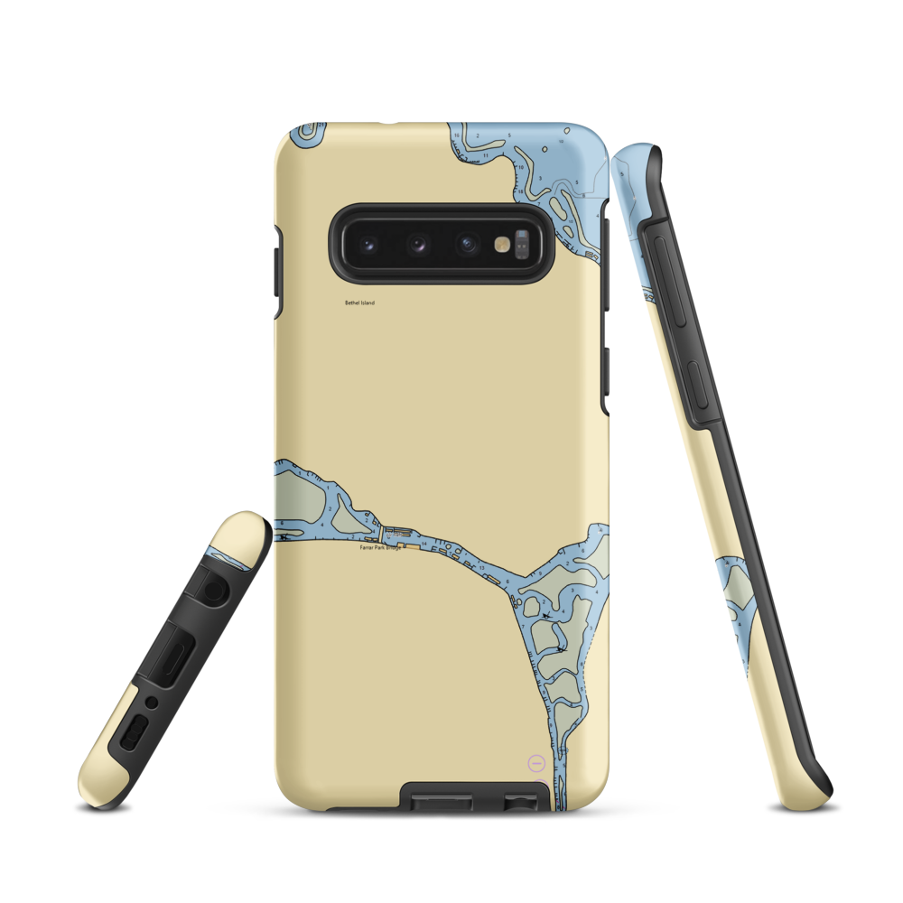 Hennis Marina (Bethel Island, CA) NOAA Chart Samsung Phone Case Samsung Galaxy S10 model shown