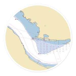 Benicia Yacht Club (Port Costa, CA) NOAA Chart Sticker