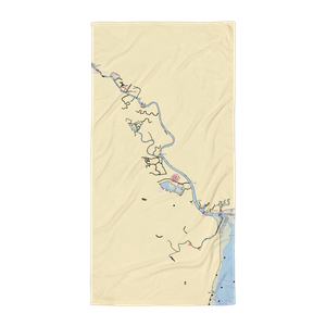 Mira Monte Landing (Novato, CA) NOAA Chart Towel