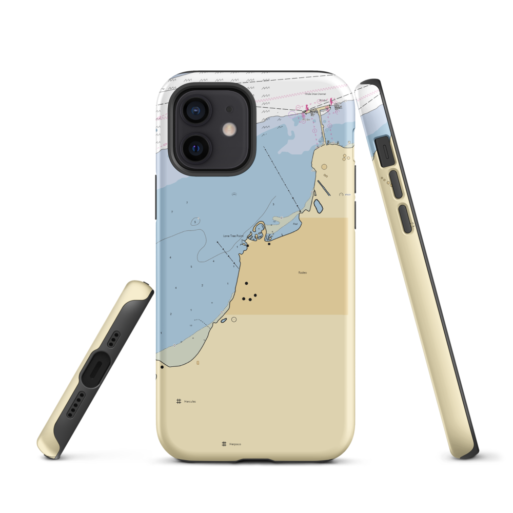 Rodeo Marina Inc. (Rodeo, CA) NOAA Chart  Tough iPhone Case iPhone 12 model shown