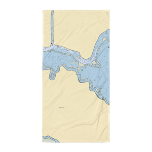 Willowest Harbor (Bethel Island, CA) NOAA Chart Towel