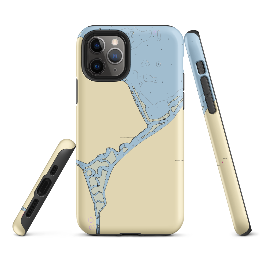 Frank's Fishing Resort (Bethel Island, CA) NOAA Chart  Tough iPhone Case iPhone 11 Pro model shown