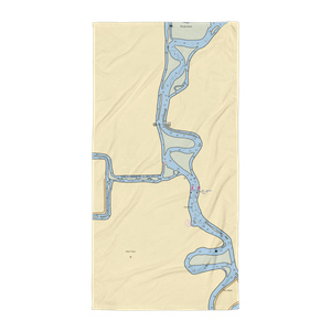 Holland Riverside Marina (Bethel Island, CA) NOAA Chart Towel