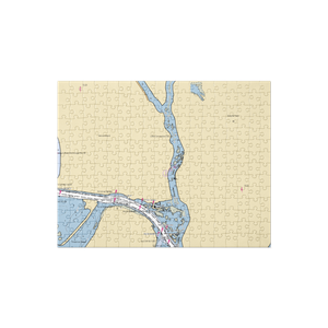 Herman & Helen's Marina (Stockton, CA) NOAA Chart Jigsaw Puzzle