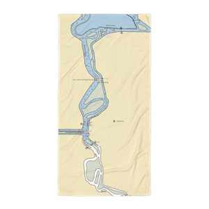 Bullfrog Marina (Stockton, CA) NOAA Chart Towel