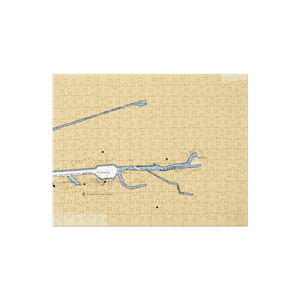 Ebony Boat Club (Stockton, CA) NOAA Chart Jigsaw Puzzle