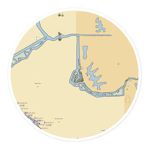 Village West Marina (Stockton, CA) NOAA Chart Sticker