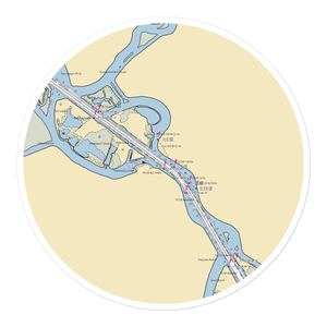 Delta Yacht Club (Stockton, CA) NOAA Chart Sticker