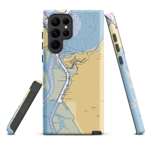 Johnny’s At The Beach (Fields Landing, CA) NOAA Chart Samsung Phone Case