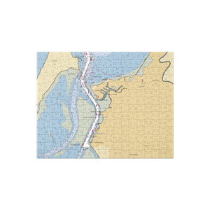 Johnny’s At The Beach (Fields Landing, CA) NOAA Chart Jigsaw Puzzle