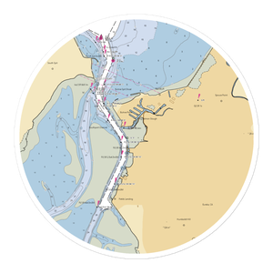 Gills by the Bay (Fields Landing, CA) NOAA Chart Sticker