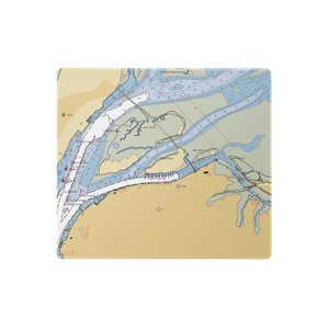 Woodley Island Marina (Samoa, CA) NOAA Chart  Gaming Mouse Pad