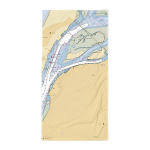 Englund Marine Supply Co (Samoa, CA) NOAA Chart Towel