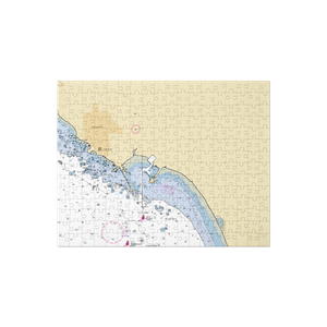 Chart Room Marina and Restaurant (Crescent City, CA) NOAA Chart Jigsaw Puzzle