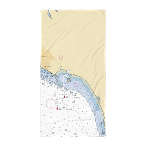 Chart Room Marina and Restaurant (Crescent City, CA) NOAA Chart Towel