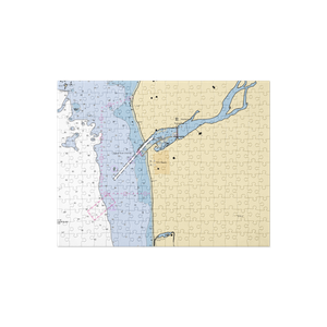 Gold Beach Small Craft Harbour (Gold Beach, OR) NOAA Chart Jigsaw Puzzle