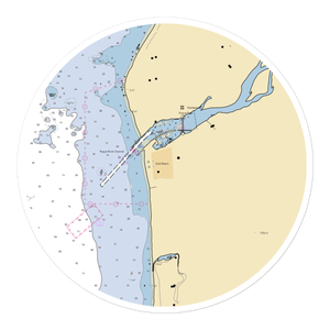 Gold Beach Small Craft Harbour (Gold Beach, OR) NOAA Chart Sticker