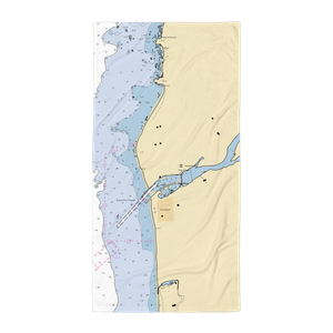 Lex's Landing (Gold Beach, OR) NOAA Chart Towel