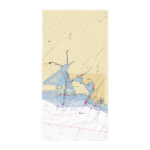 La Mariana Sailing Club (Honolulu, HI) NOAA Chart Towel