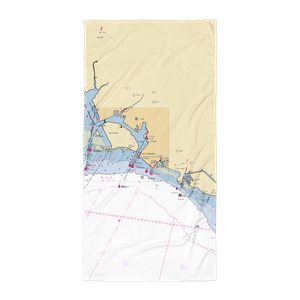 Kewalo Harbor (Honolulu, HI) NOAA Chart Towel