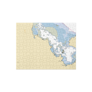 He'eia Kea Small Boat Harbor (Honolulu, HI) NOAA Chart Jigsaw Puzzle