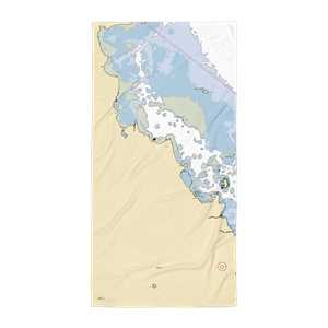 He'eia Kea Small Boat Harbor (Honolulu, HI) NOAA Chart Towel