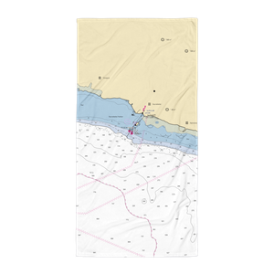 Kaunakakai Small Boat Harbor (Kaunakakai, HI) NOAA Chart Towel